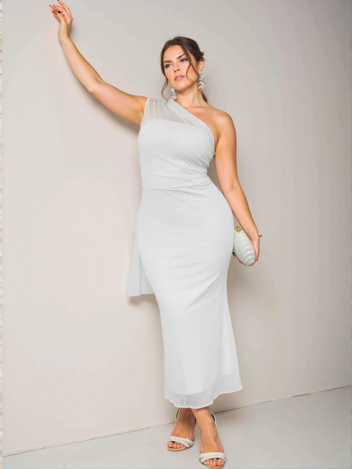 Elegant White Slim Fit Mermaid Maxi Dress - Perfect for Parties, Beach Days, Romantic Dates, and Special Occasions - Chic, Classy, and Trendy Fashion Style to Dress to Impress