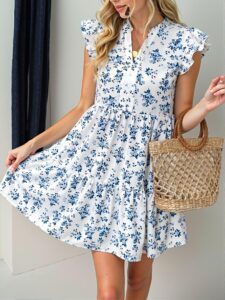 Elegant Multicolor Vintage Floral A-Line Dress for Spring and Summer - Chic, Classy and Trendy Fashion Style to Dress to Impress