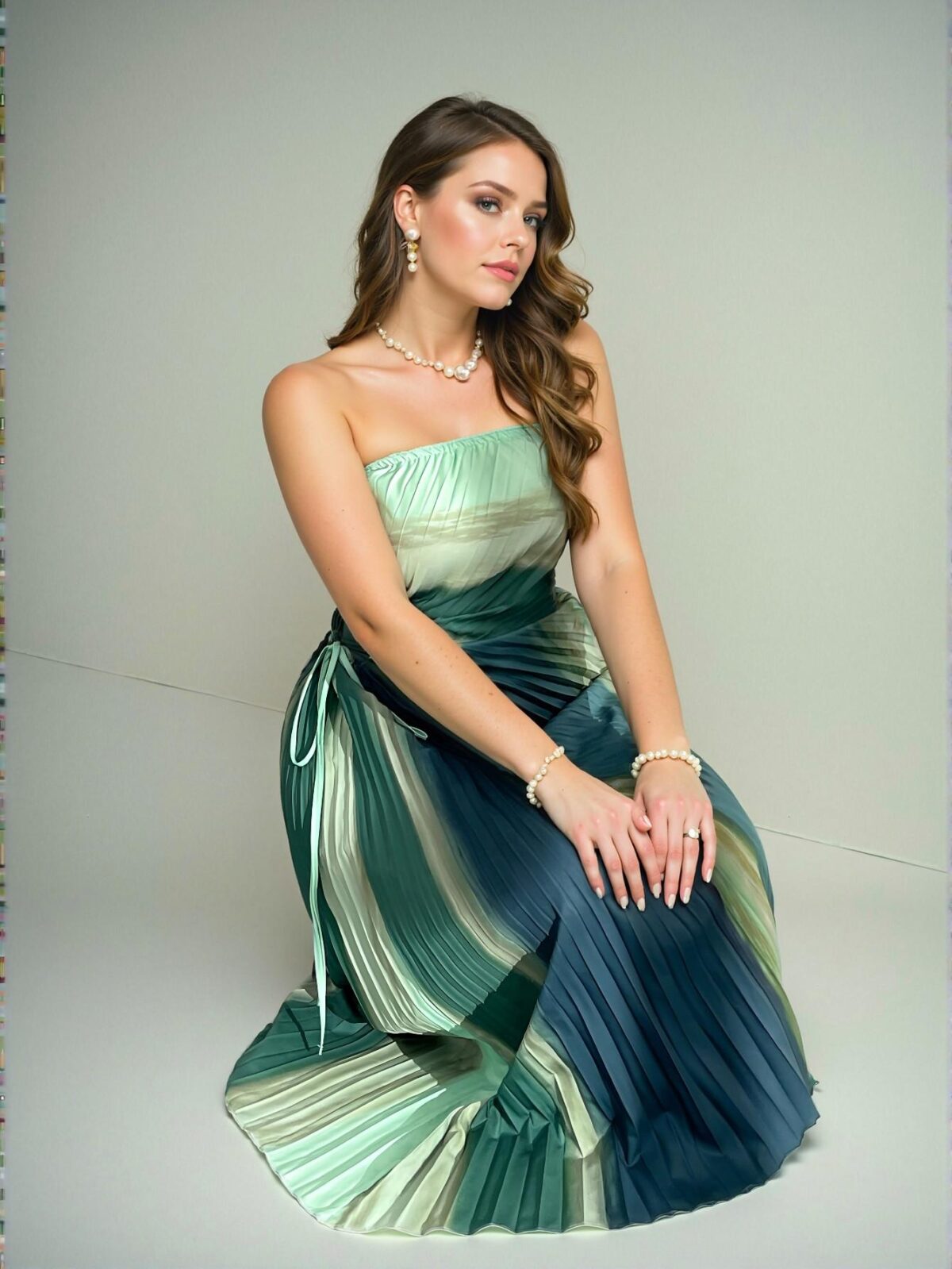 Elegant Multicolor Sophisticated Minimalist Romantic Daily, Valentine's Day, Date, Holiday, Party Batik Print Maxi Dress with Ruched Waist and Drawstring Irregular Hem for Beach Holidays in Spring and Summer - Chic, Classy and Trendy Fashion Style to Dress to Impress
