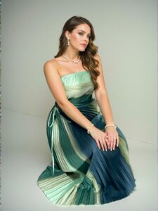 Elegant Multicolor Sophisticated Minimalist Romantic Daily, Valentine's Day, Date, Holiday, Party Batik Print Maxi Dress with Ruched Waist and Drawstring Irregular Hem for Beach Holidays in Spring and Summer - Chic, Classy and Trendy Fashion Style to Dress to Impress