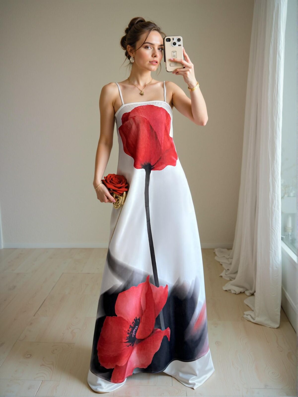 Elegant White Floral Cami Maxi Dress with Backless Design for Spring and Summer Vacation Style - Chic, Classy and Trendy Fashion to Dress to Impress