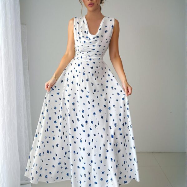 Elegant Multicolor Floral Design for the Elenzga 2025 Summer Vacation Dress “Chic, Classy and Trendy Fashion Style to Dress to Impress”