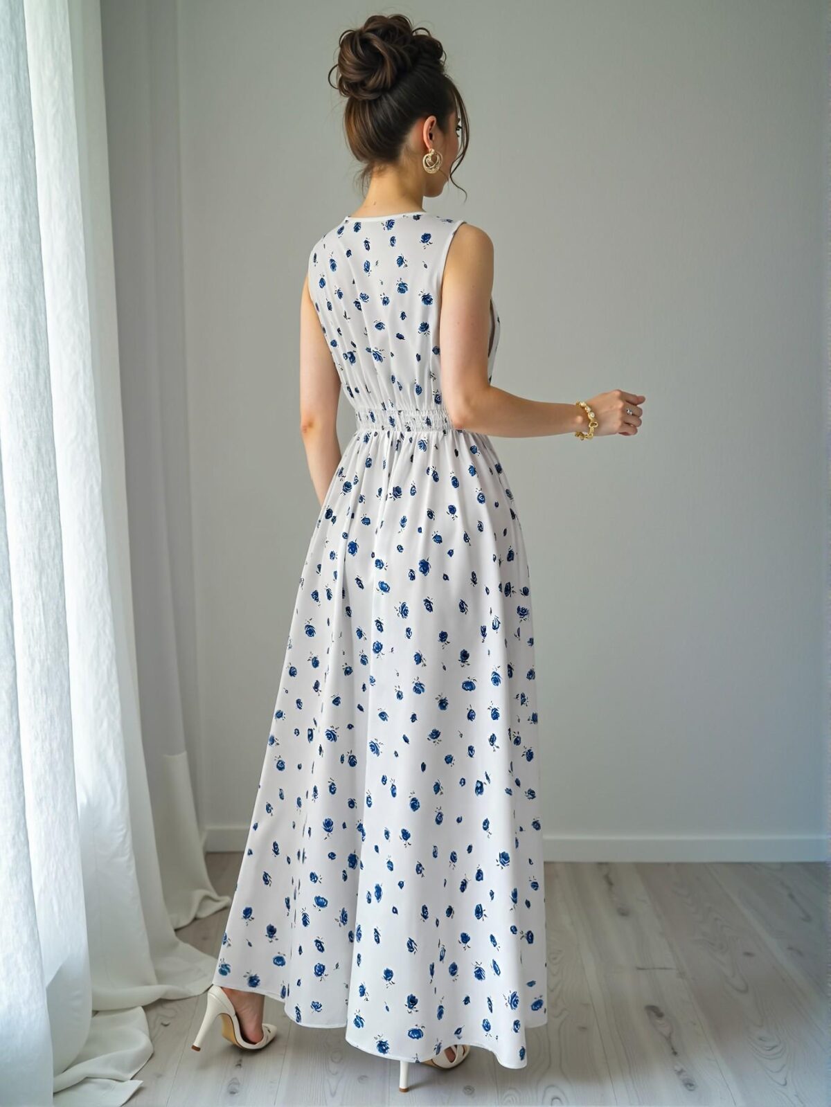 Elegant Multicolor Floral Design for the Elenzga 2025 Summer Vacation Dress “Chic, Classy and Trendy Fashion Style to Dress to Impress” - Image 2