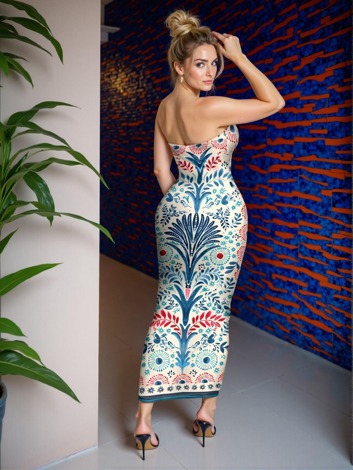 Elegant Multicolor Stylish Bodycon Dress for Summer Getaways - Chic, Classy and Trendy Fashion Style to Dress to Impress - Image 2