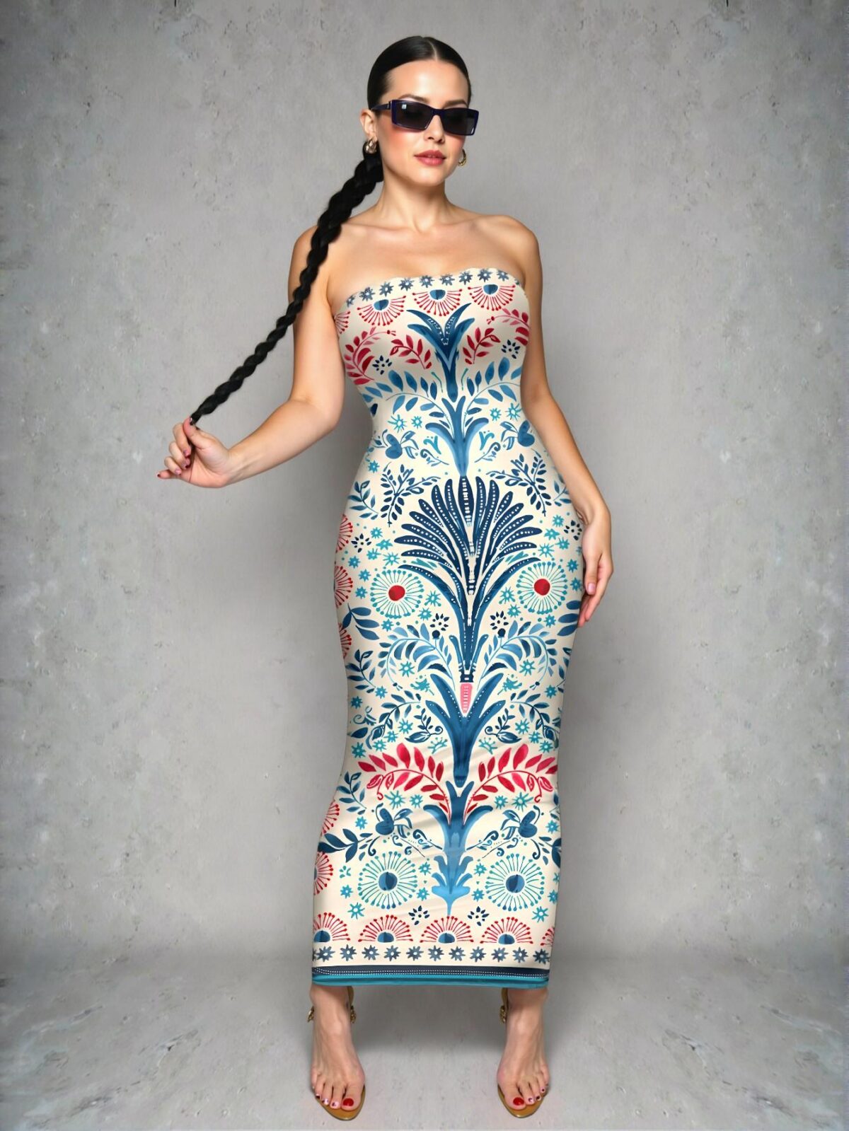 Elegant Multicolor Stylish Bodycon Dress for Summer Getaways - Chic, Classy and Trendy Fashion Style to Dress to Impress - Image 4