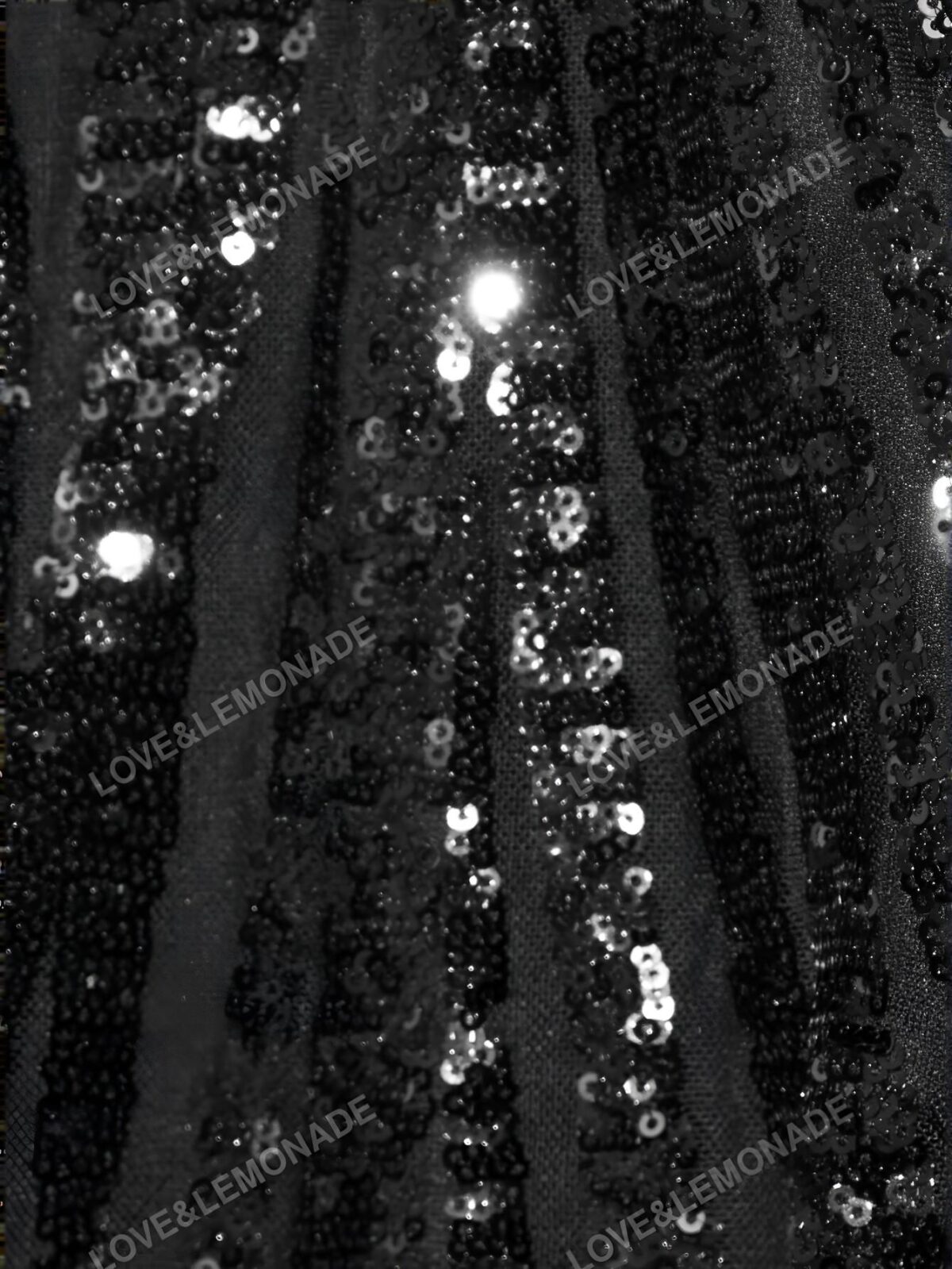 Elegant Black Backless Sequin Mermaid Hem Formal Slip Dress, Chic Evening Gown for Weddings, Graduations, Dinners, and Parties. Perfect for party, prom, graduation day, and ceremony for university, college, and high school, Formal Evening Dinner Cocktail, Wedding Guest Gown, Chic, Classy and Trendy Fashion Style to Dress to Impress. - Image 3
