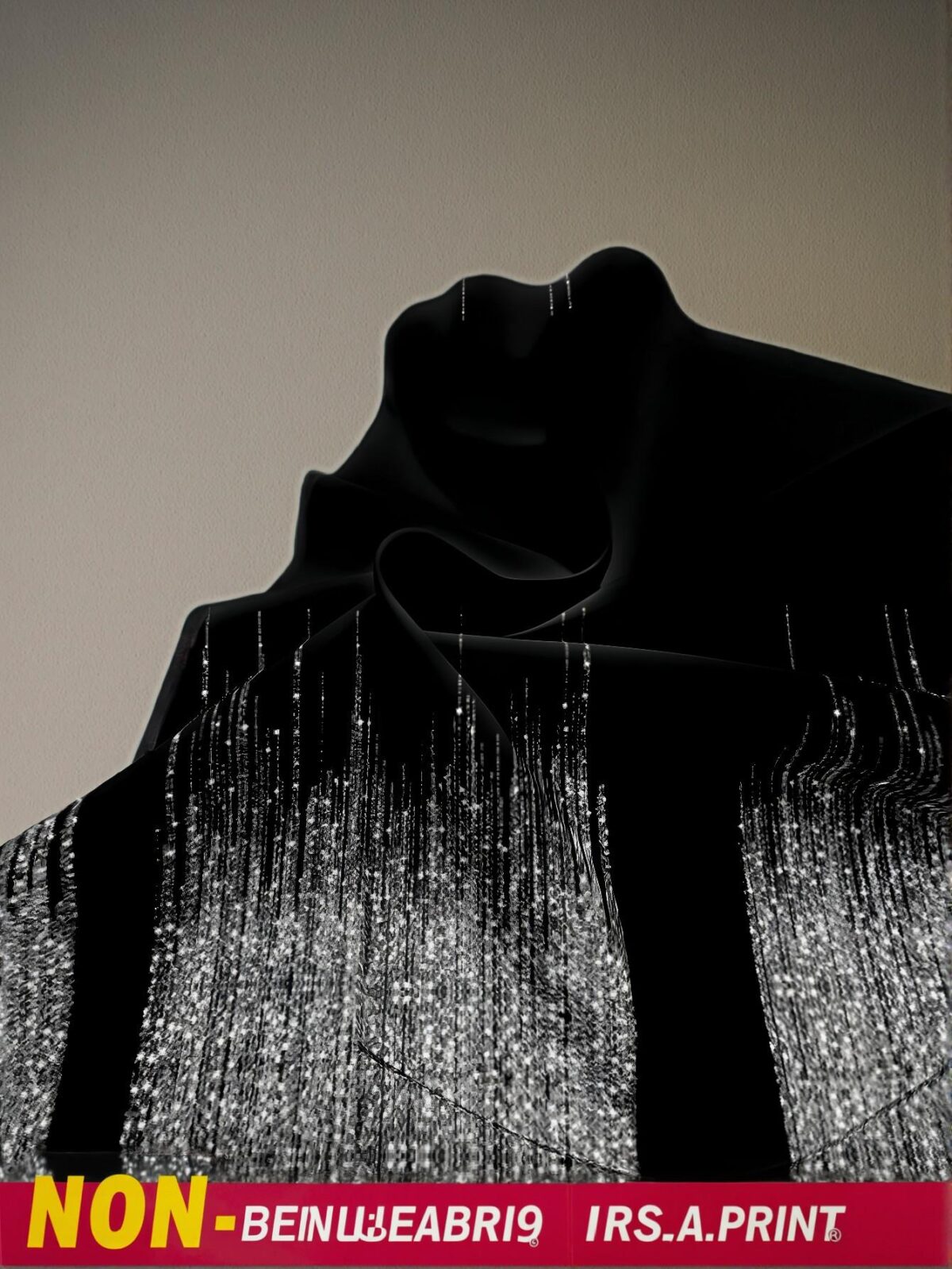 Elegant Silver Colorblock Woven Notched Ball Gown with Batwing Short Sleeves for All Seasons - Chic, Classy and Trendy Fashion Style to Dress to Impress - Image 3