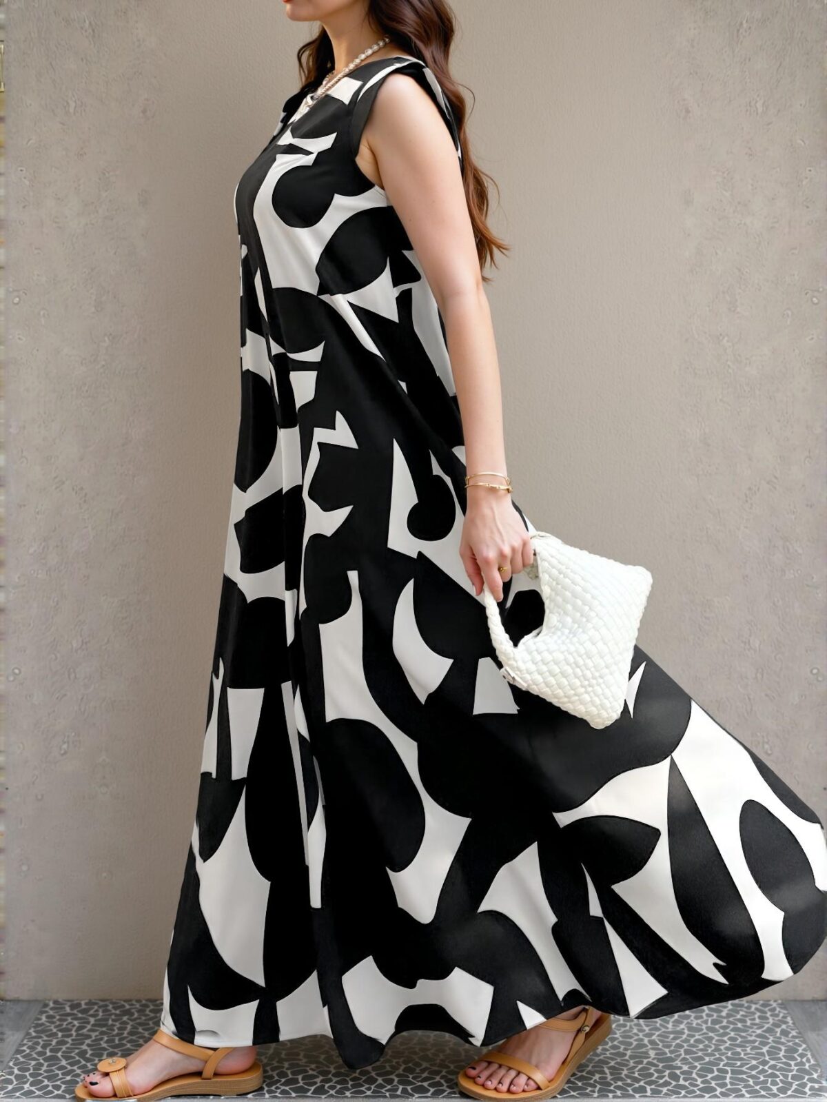 Elegant Multicolor Floral A-Line Midi Dress with V-Neck and Cap Sleeves for Spring and Summer - Chic, Classy and Trendy Fashion Style to Dress to Impress - Image 5