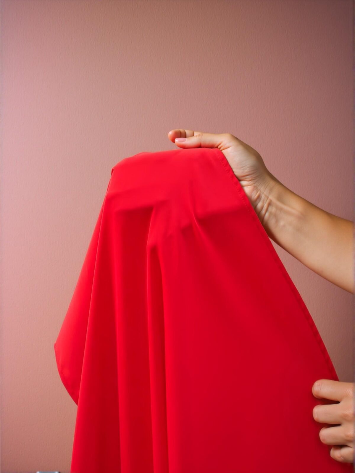 Elegant Red Flared A-Line Ruffle Wrap-Style Dress with Tied Side Waist for Your Spring and Summer Getaways - Chic, Classy and Trendy Fashion Style to Dress to Impress - Image 5
