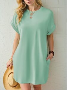 Elegant Mint Green Stylish Batwing Sleeve Dress for Spring and Summer Chic, Classy and Trendy Fashion Style to Dress to Impress