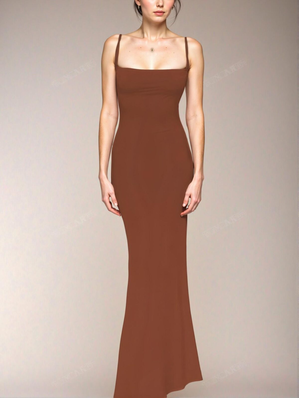 Elegant Coral Orange Stylish Slit Bodycon Backless Dress for Night Out, Parties, and Vacations with Chic and Classy Fashion to Dress to Impress - Image 3