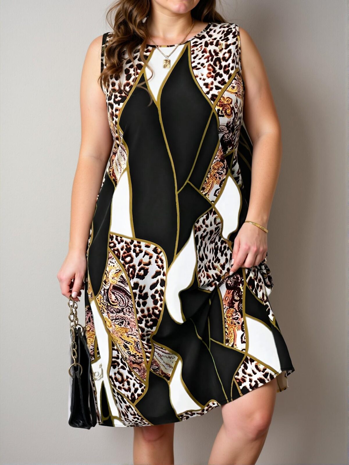 Elegant Black and White Striped Sleeveless Maxi Dress with Pockets for Spring and Summer - Chic, Classy and Trendy Fashion Style to Dress to Impress - Image 4