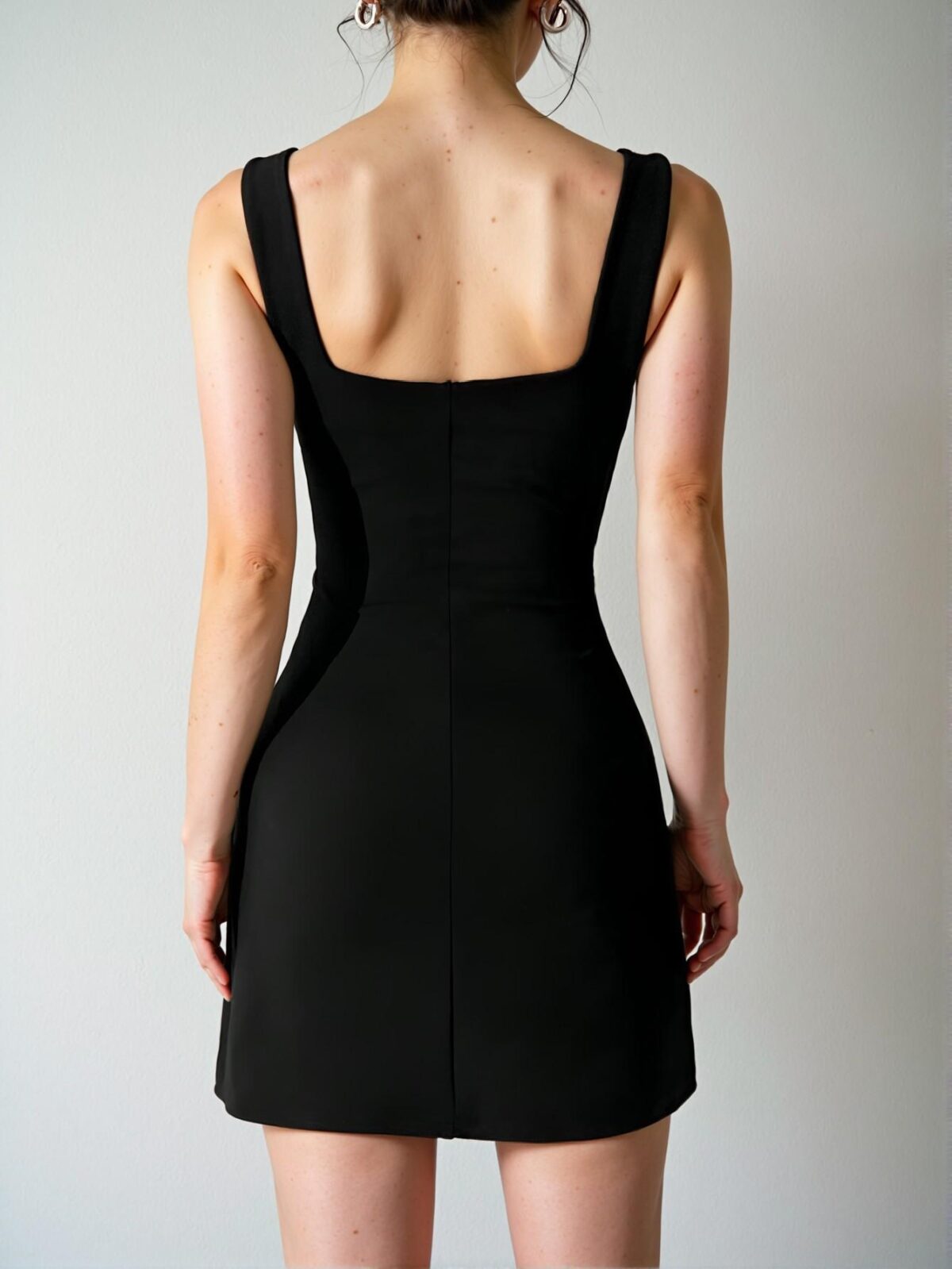 Elegant Black High Slit Hem Cami Dress for Women, Perfect for Spring and Summer Occasions - Chic, Classy and Trendy Fashion Style to Dress to Impress - Image 2
