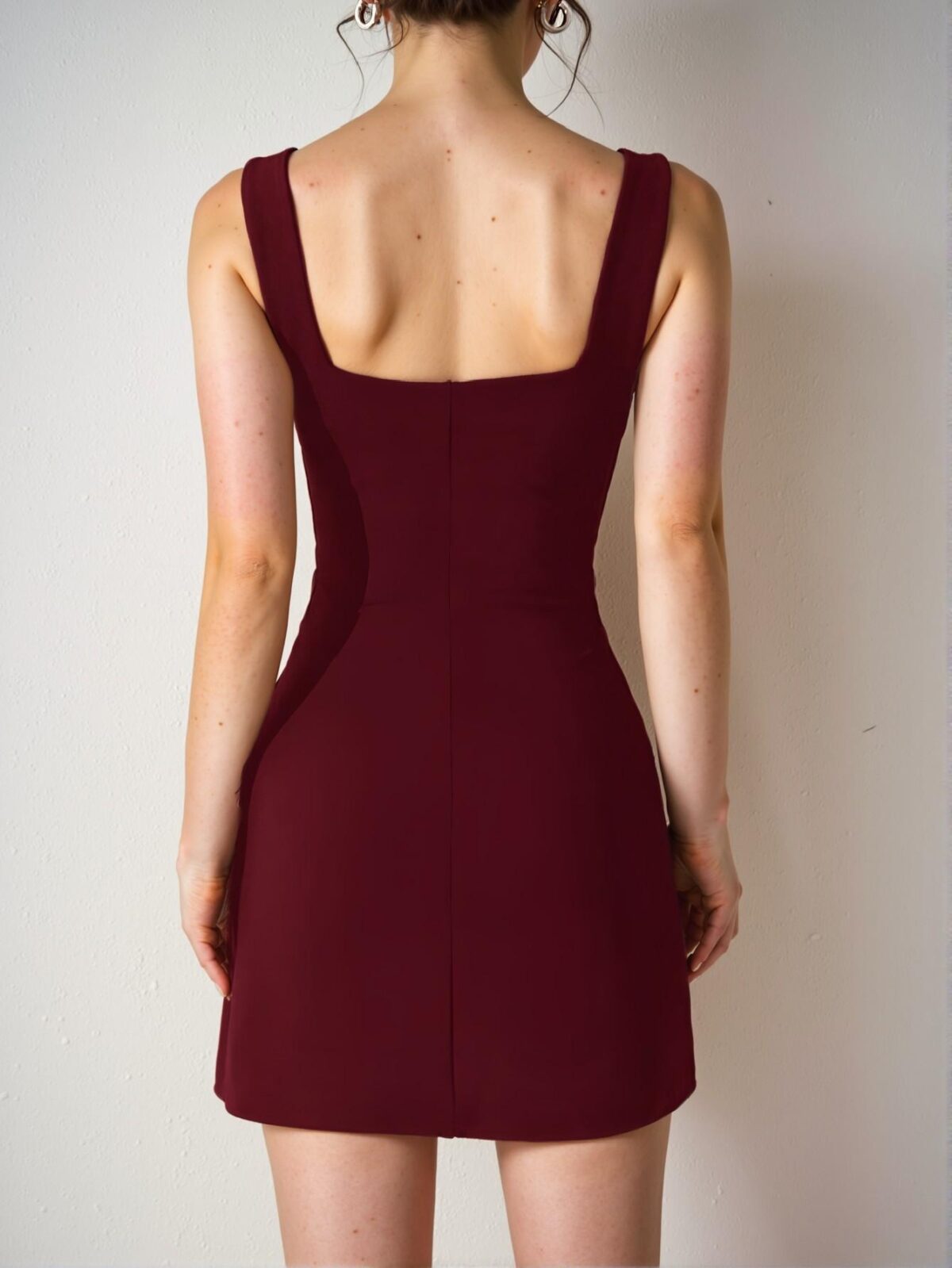 Elegant Red Stylish Cami Mini Dress, Perfect for Spring and Summer Casual Wear "Chic, Classy and Trendy Fashion Style to Dress to Impress" - Image 2