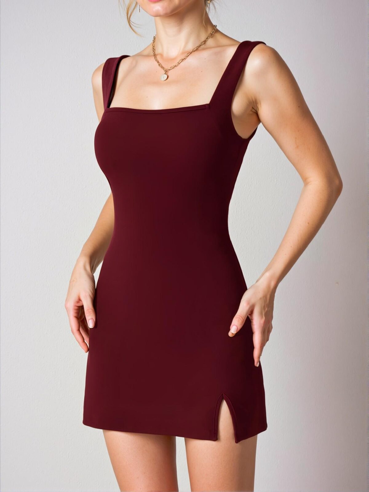 Elegant Red Stylish Cami Mini Dress, Perfect for Spring and Summer Casual Wear "Chic, Classy and Trendy Fashion Style to Dress to Impress" - Image 4