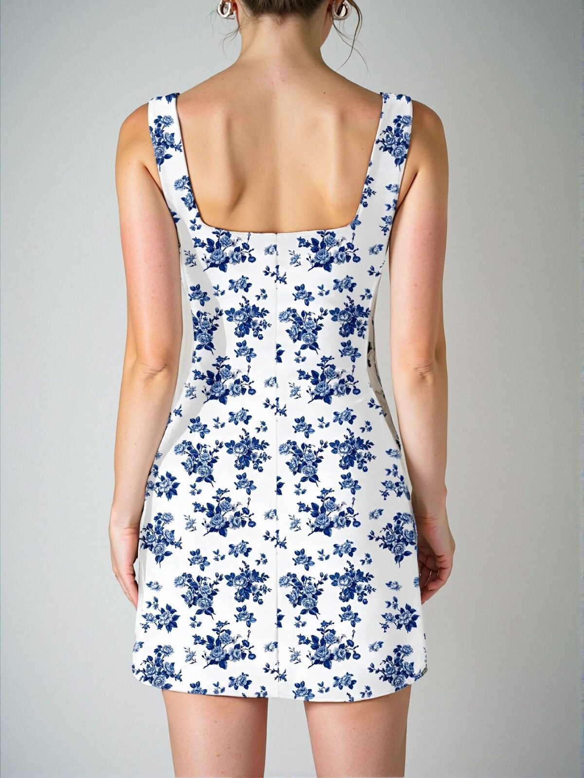 Elegant White Floral Mini Dress for Beach Getaways This Spring and Summer Chic, Classy and Trendy Fashion Style to Dress to Impress - Image 2