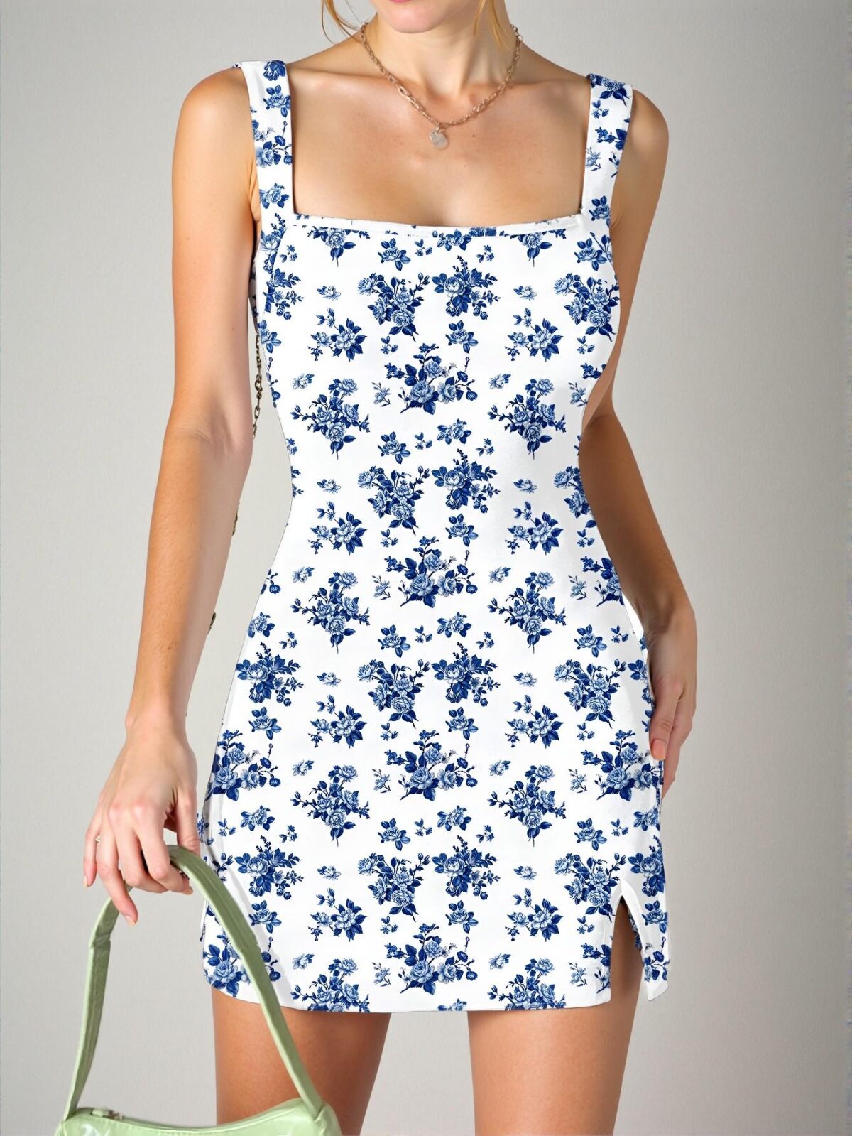 Elegant White Floral Mini Dress for Beach Getaways This Spring and Summer Chic, Classy and Trendy Fashion Style to Dress to Impress - Image 5