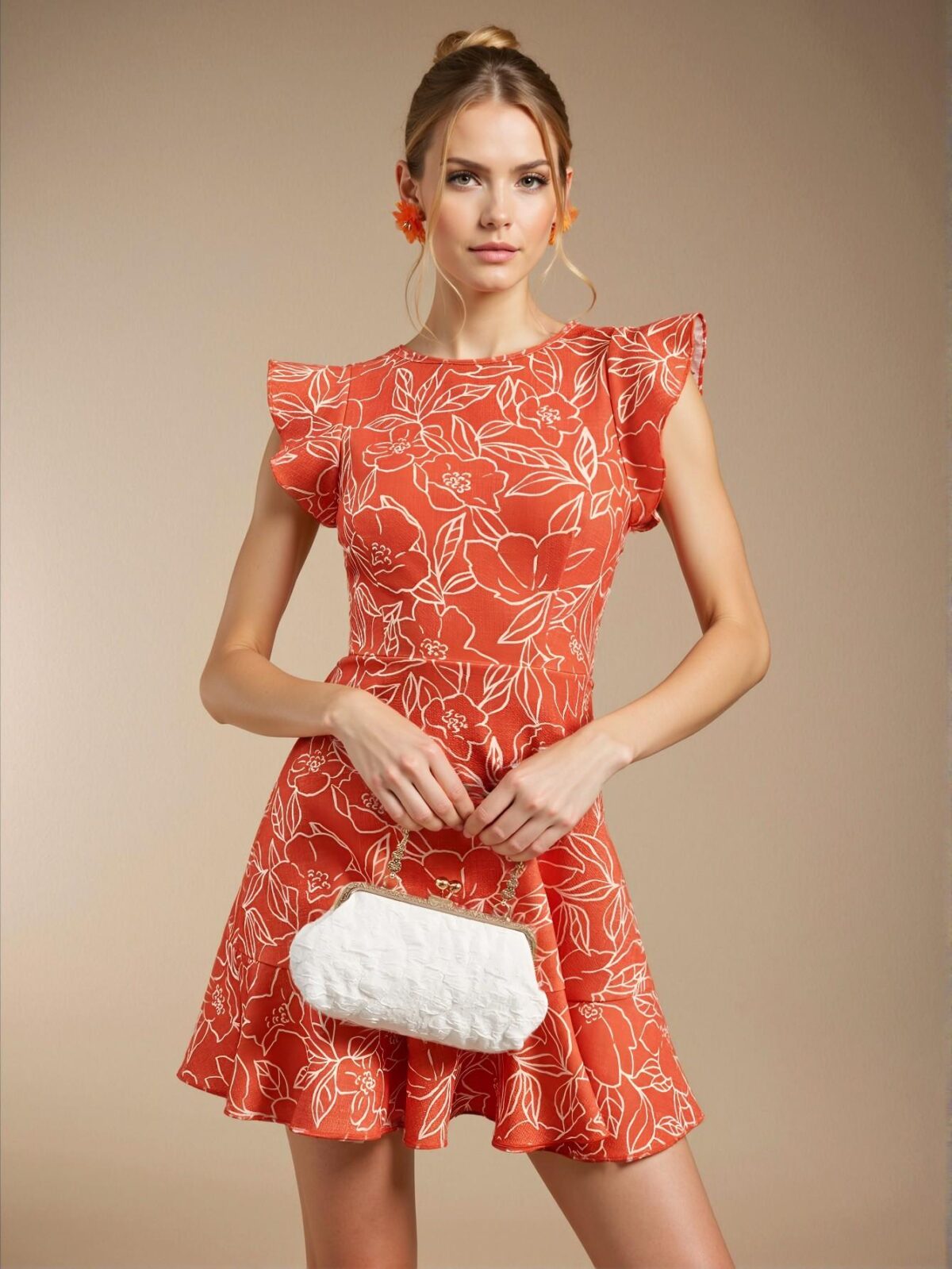 Elegant Multicolor Boho A-Line Mini Dress for Vacation, Easter, Graduation, and Brunch Celebrations - Chic, Classy and Trendy Fashion Style to Dress to Impress