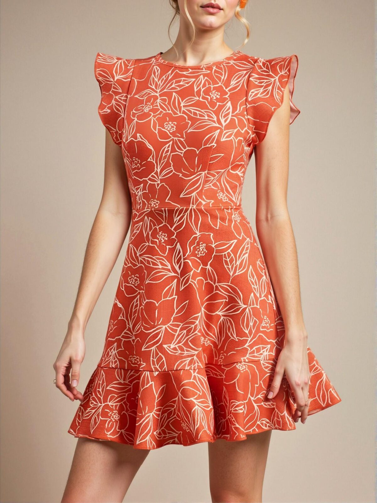 Elegant Multicolor Boho A-Line Mini Dress for Vacation, Easter, Graduation, and Brunch Celebrations - Chic, Classy and Trendy Fashion Style to Dress to Impress - Image 3