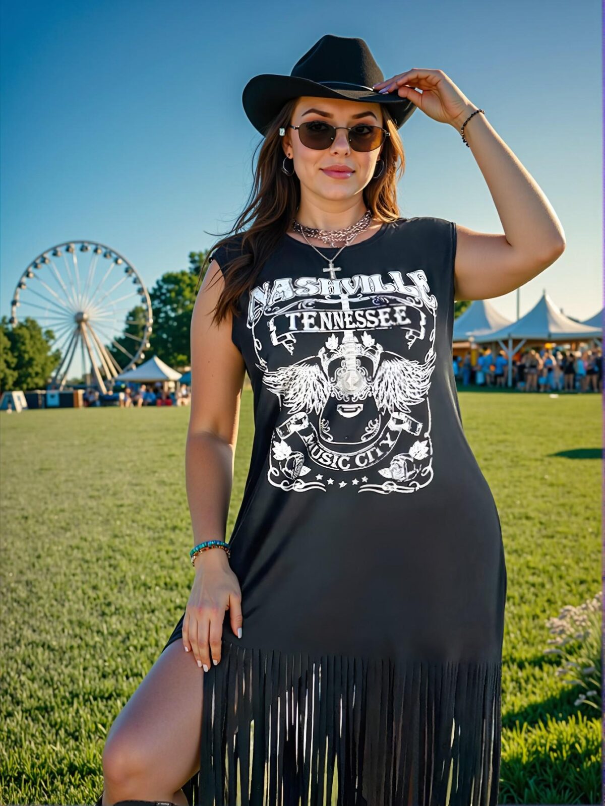 Elegant Black Casual Loose Fringe Hem Mini Dress for Festivals, Bohemian Vibes, Cowgirl Chic, and Old Money Aesthetic for Spring and Summer "Chic, Classy and Trendy Fashion Style to Dress to Impress"