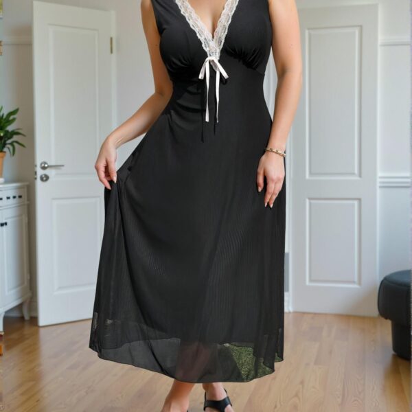 Elegant Black Stylish Plus Size Leopard Mesh Midi Dress, Chic and Fashionable Choice for Casual Spring and Summer Outings, Chic, Classy and Trendy Fashion Style to Dress to Impress