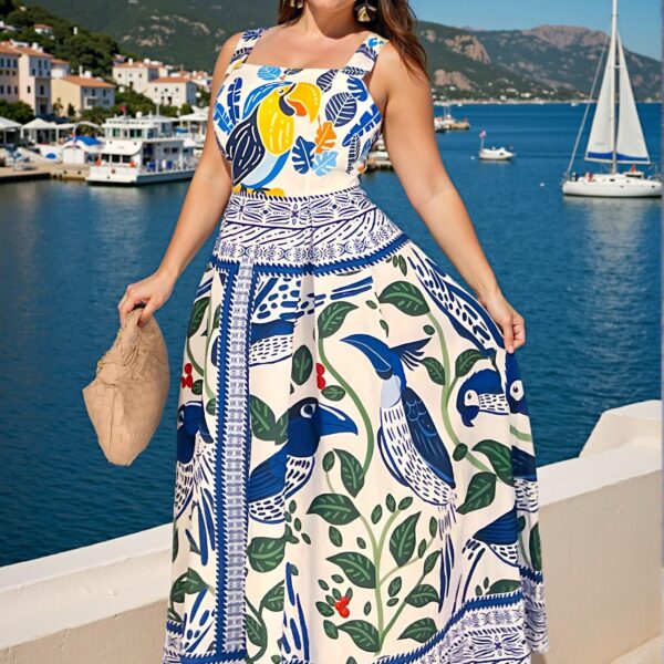 Elegant Multicolor Floral Cami Dress with Adjustable Straps, Perfect for Romantic Summer Getaways and Casual Outings - Chic, Classy and Trendy Fashion Style to Dress to Impress