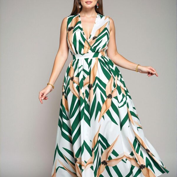 Elegant White Floral Elasticated Waist Maxi Dress for Summer Outings and Everyday Wear "Chic, Classy and Trendy Fashion Style to Dress to Impress"