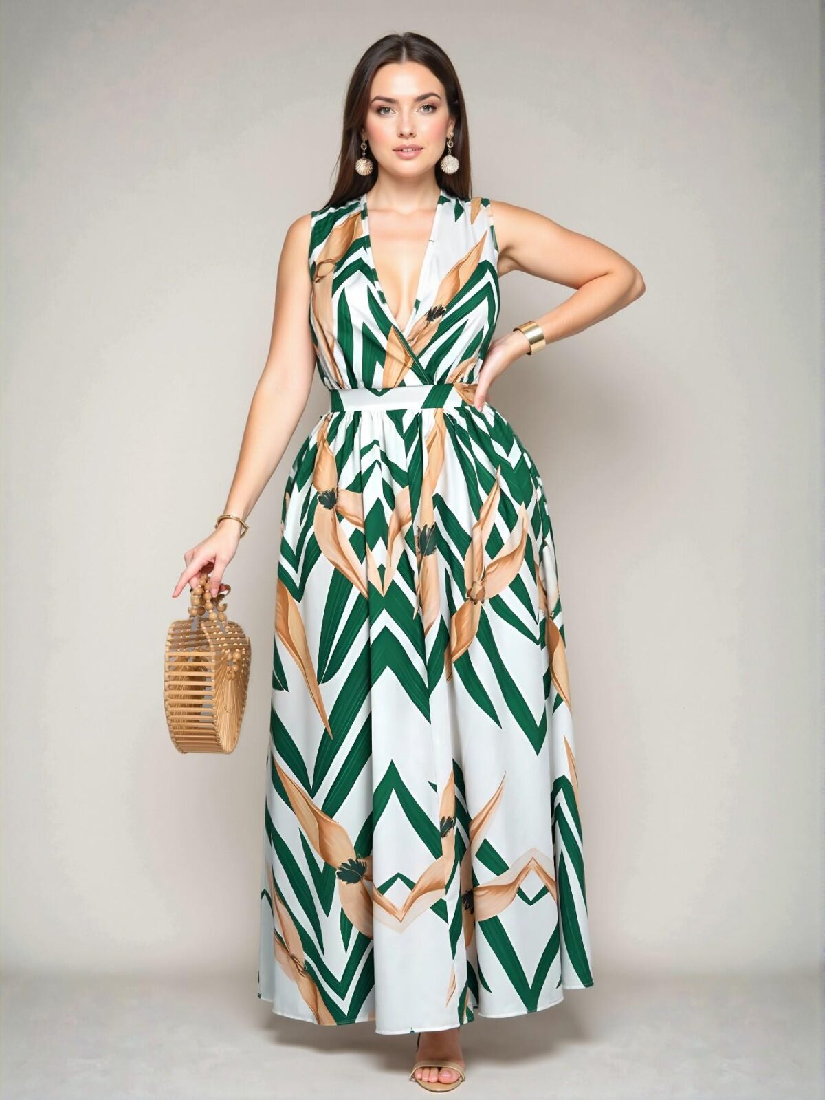 Elegant White Floral Elasticated Waist Maxi Dress for Summer Outings and Everyday Wear "Chic, Classy and Trendy Fashion Style to Dress to Impress" - Image 4