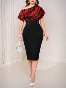 Elegant Burgundy Bodycon Dress for Office Parties and Formal Events - Chic, Classy and Trendy Fashion Style to Dress to Impress