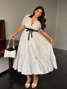 Elegant White Charming Floral Print Mini Dress with Lace Trim and Contrast Colors - Chic, Classy and Trendy Fashion Style to Dress to Impress