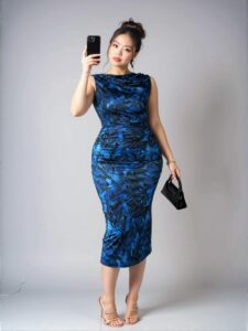 Elegant Multicolor Floral Elegant Sleeveless Fitted High Slit Dress Perfect for Banquets, Birthdays, and Dates - Chic, Classy and Trendy Fashion Style to Dress to Impress