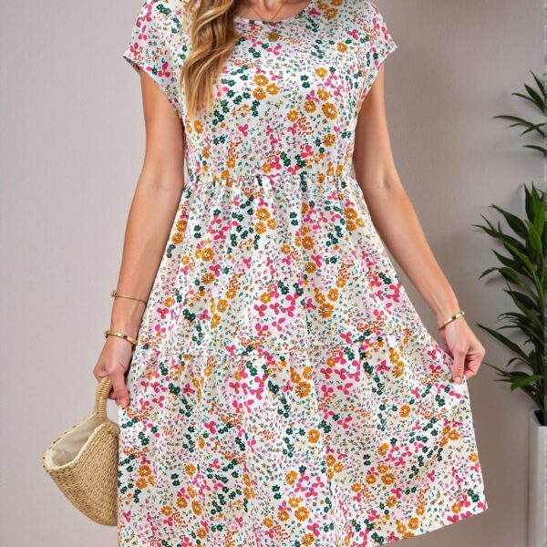 Elegant Multicolor "Chic Boho Midi Dress Perfect for Summer Vacations and Concerts" "Chic, Classy and Trendy Fashion Style to Dress to Impress"