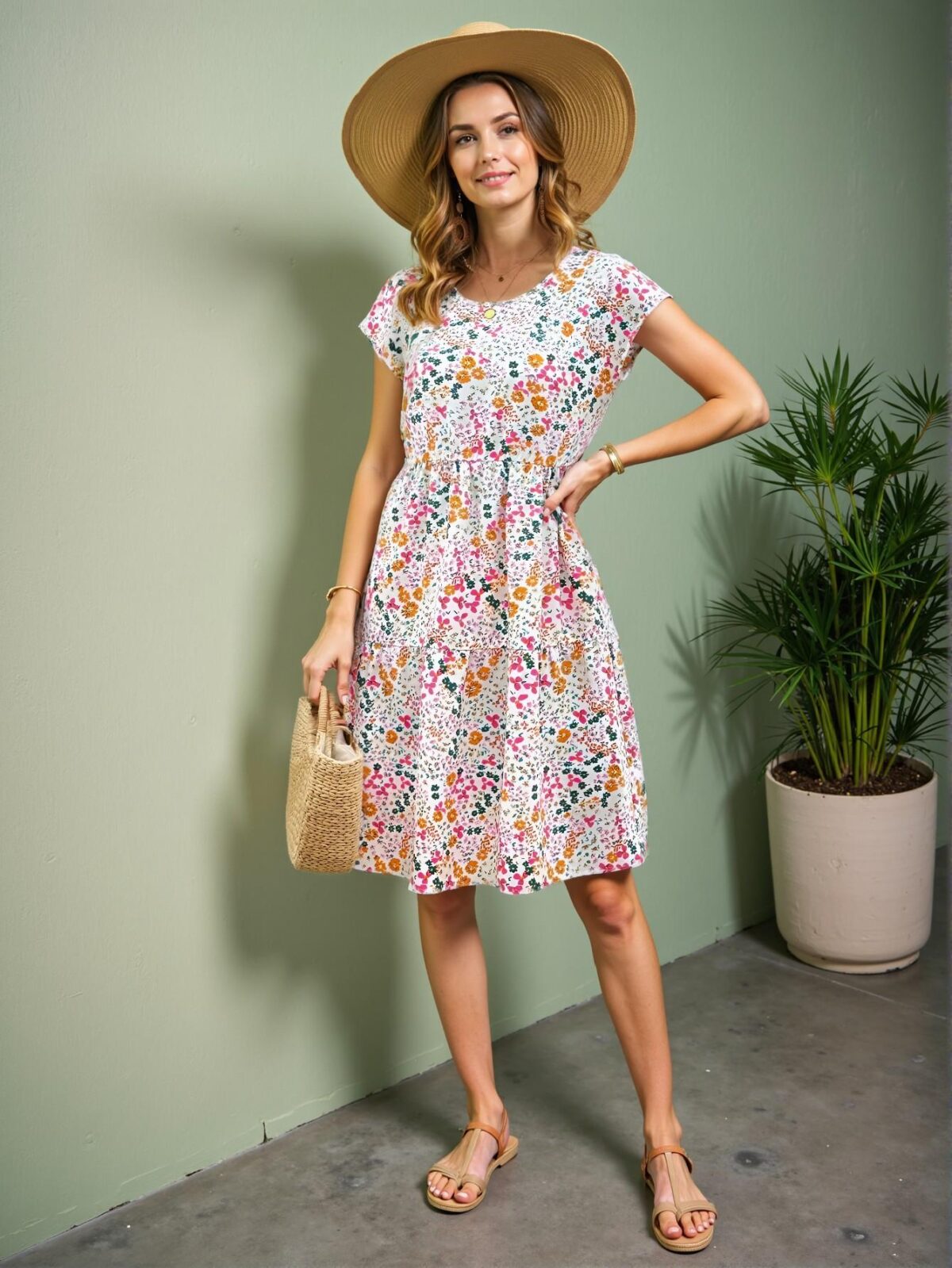 Elegant Multicolor "Chic Boho Midi Dress Perfect for Summer Vacations and Concerts" "Chic, Classy and Trendy Fashion Style to Dress to Impress" - Image 5