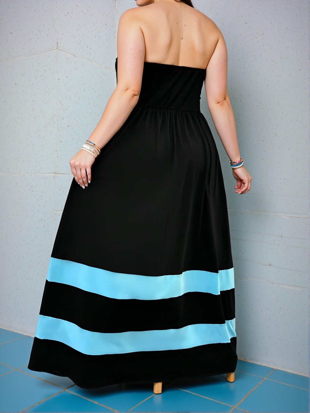 Elegant Black A-Line Casual Everyday Dress with Asymmetrical Details - Chic, Classy and Trendy Fashion Style to Dress to Impress - Image 2