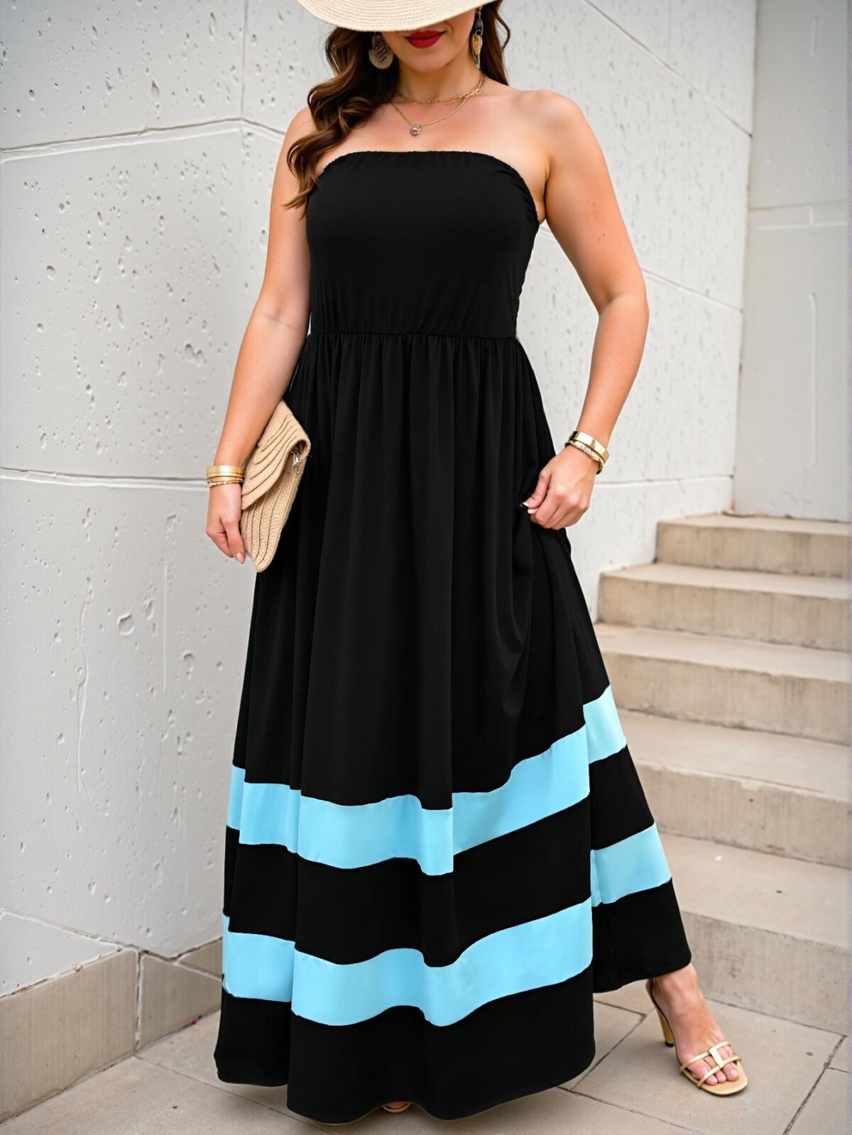 Elegant Black A-Line Casual Everyday Dress with Asymmetrical Details - Chic, Classy and Trendy Fashion Style to Dress to Impress - Image 3