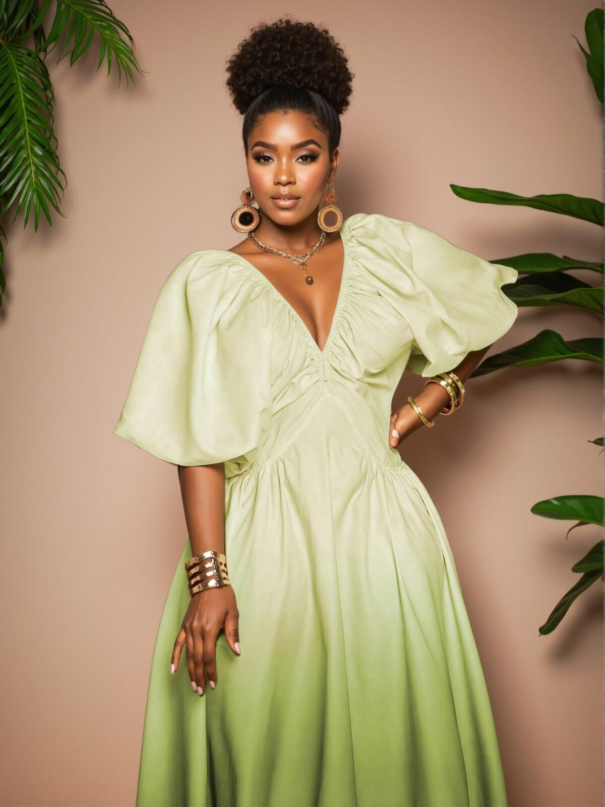 Elegant Multicolor Flowing Ombre Dress for Your Vacation Getaway - Chic, Classy and Trendy Fashion Style to Dress to Impress - Image 2