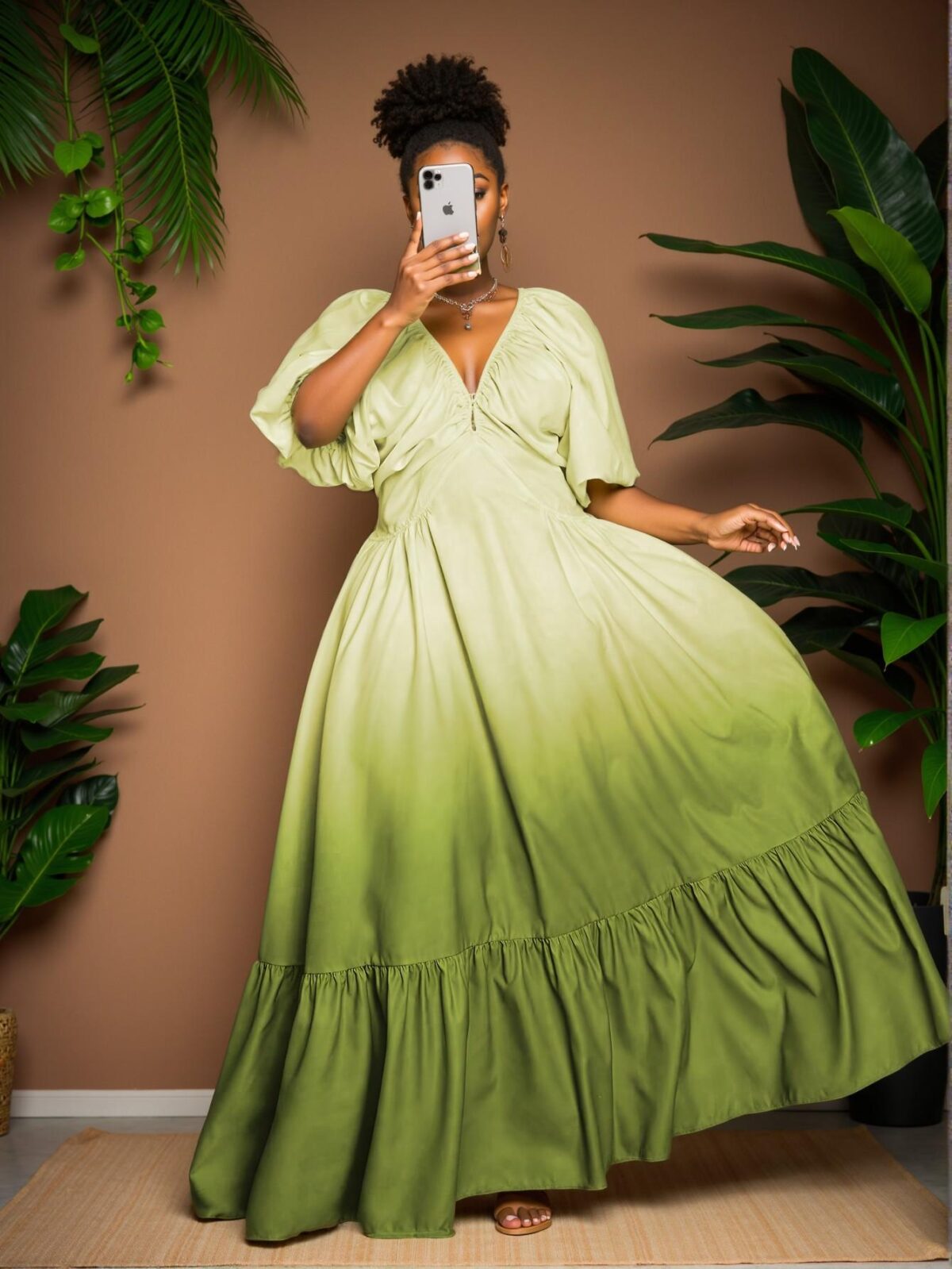 Elegant Multicolor Flowing Ombre Dress for Your Vacation Getaway - Chic, Classy and Trendy Fashion Style to Dress to Impress - Image 4