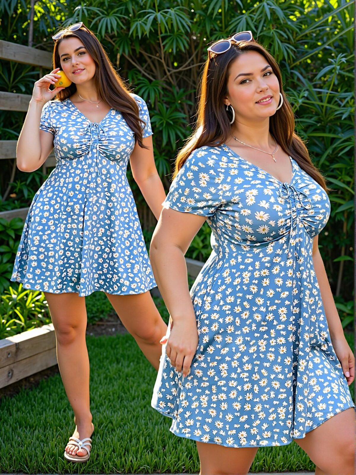Chic "Multicolor Floral A-Line Dress for Summer" "Elegant, Stylish and Trendy Fashion Look to Make a Statement" - Image 5