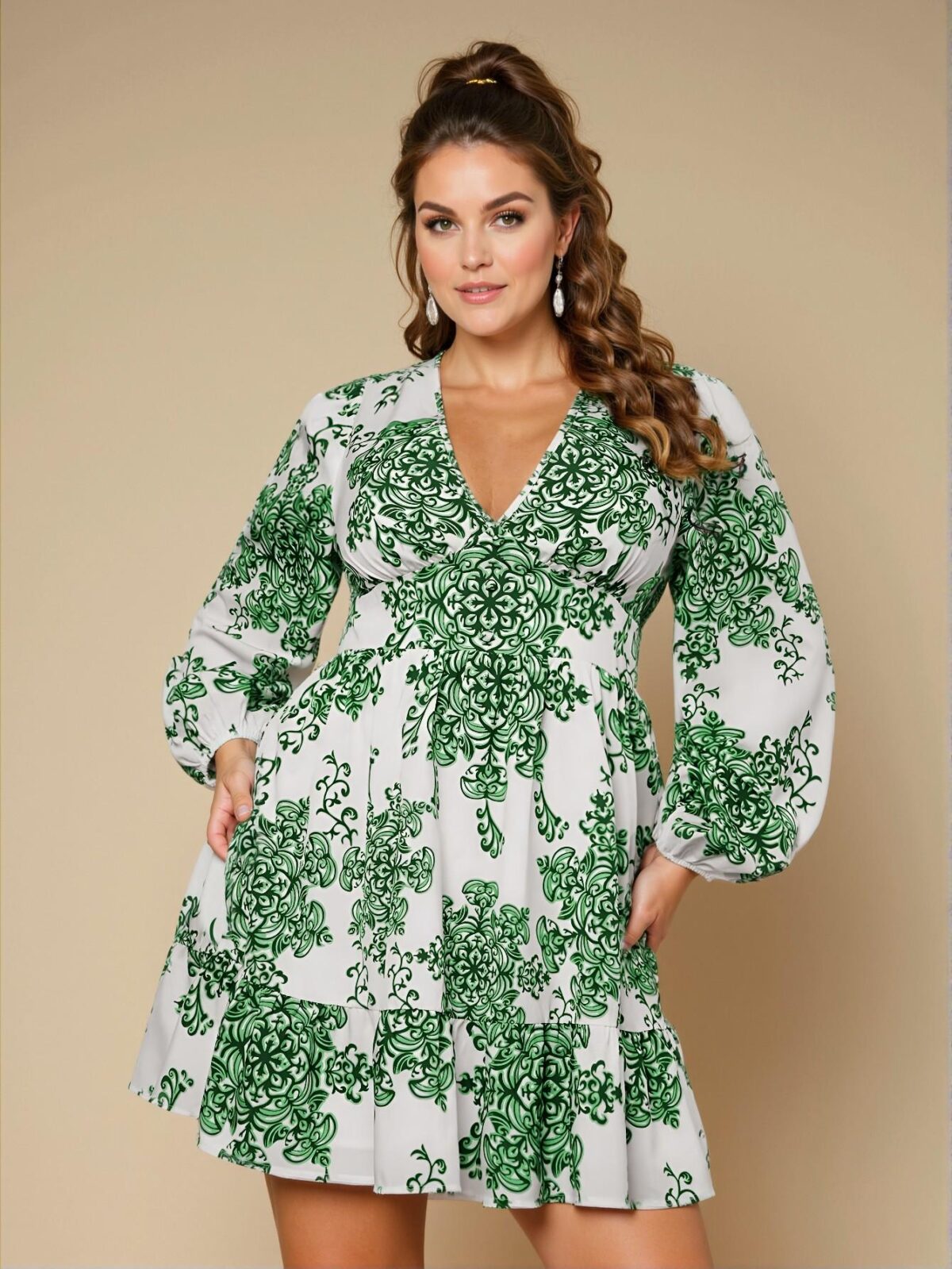 Elegant Green Modest Holiday Party Dress for Women – Stylish Vacation Outfits and Teacher Attire – Chic, Classy, and Trendy Fashion Style to Dress to Impress - Image 5