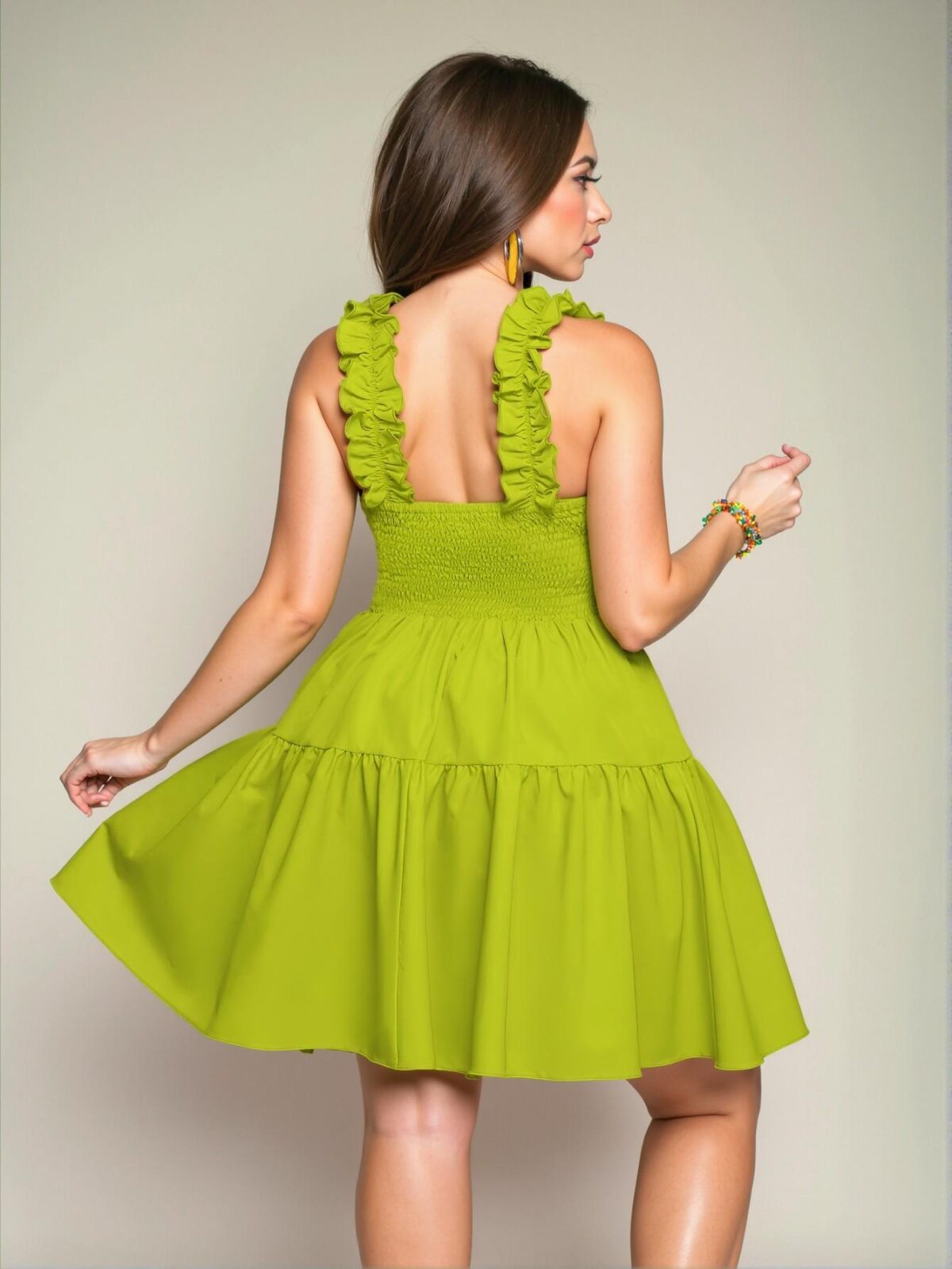 Elegant Mustard Yellow Effortlessly Stylish Plus Size Casual Maxi Dress with Back Cut-Out for Vacations, Music Festivals, and Special Occasions - Chic, Classy and Trendy Fashion Style to Dress to Impress - Image 2