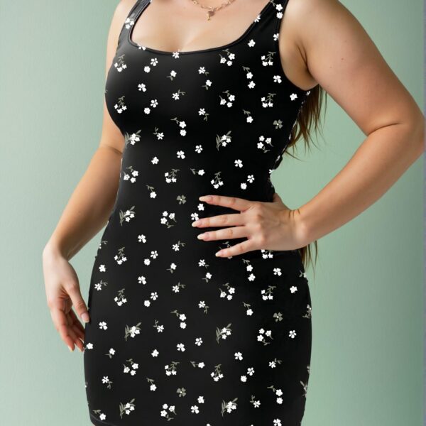 Elegant Multicolor Stylish Plus Size Floral Bodycon Dress for Chic and Trendy Fashion Style to Dress to Impress