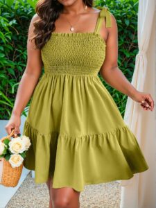 Elegant Yellow Stylish Plus Size Adjustable Strap Sleeveless Dress for Summer Chic, Classy and Trendy Fashion Style to Dress to Impress