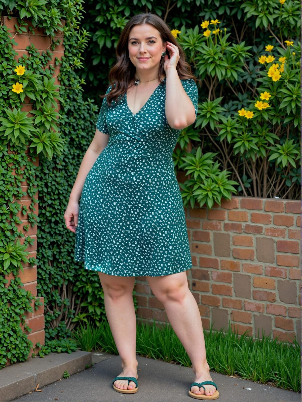 Elegant Apricot Chic Plus Size V-Neck Short Sleeve Allover Print Casual Mini Dress for Beach and Holiday Outfits Boho Style "Chic, Classy and Trendy Fashion Style to Dress to Impress"