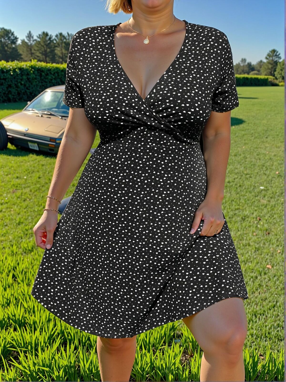 Elegant Black Vintage Heart A-Line Dress for Romantic Evenings Chic, Classy and Trendy Fashion Style to Dress to Impress - Image 3