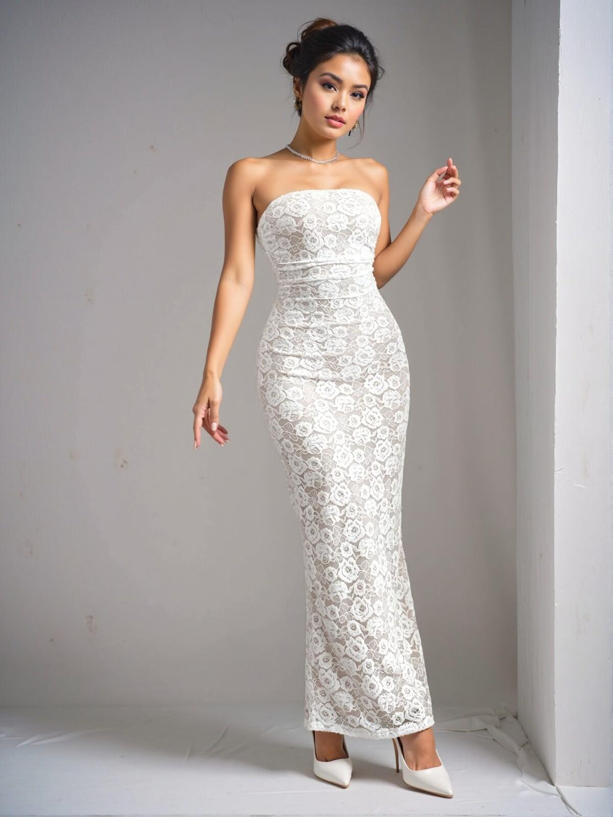 Elegant White Chic Backless Slim Fit Bodycon Dress Perfect for Spring and Summer Events - Chic, Classy and Trendy Fashion Style to Dress to Impress - Image 4