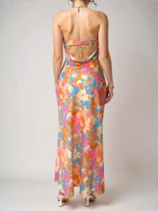 Elegant Dusty Pink Stylish Tube Dress with Backless Design for Summer Occasions - Chic, Classy and Trendy Fashion Style to Dress to Impress