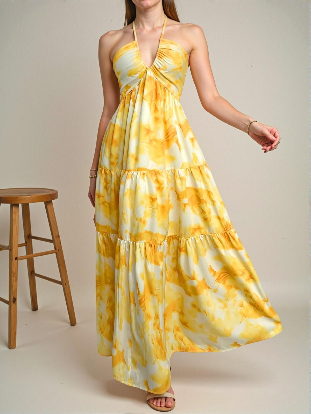 Elegant Multicolor Flowy Boho Dress for Beach Vacations, Romantic Dates, and Music Festivals—Perfect for Graduation, Birthday, and Spring Celebrations! Chic, Classy and Trendy Fashion Style to Dress to Impress.