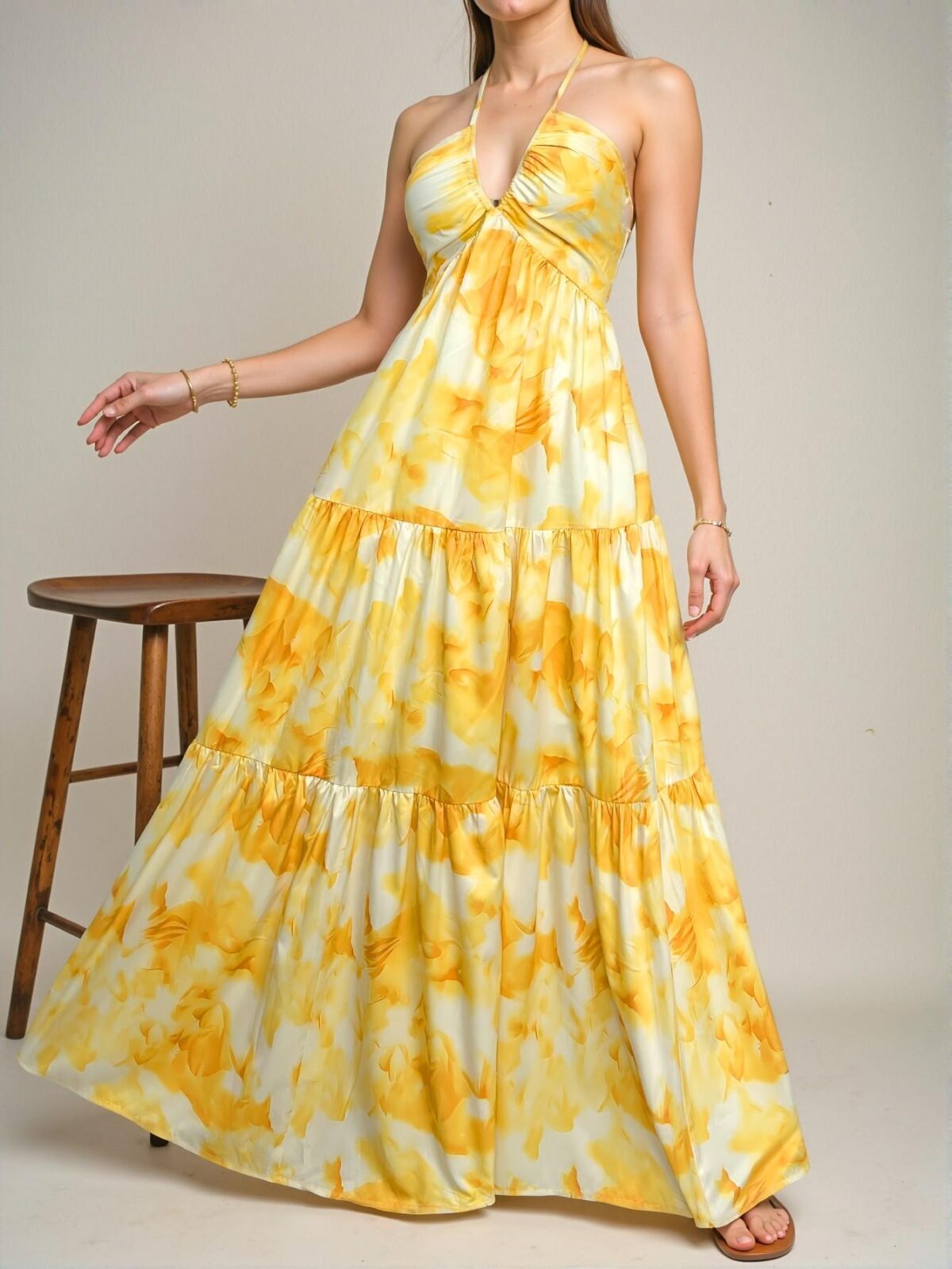 Elegant Multicolor Flowy Boho Dress for Beach Vacations, Romantic Dates, and Music Festivals—Perfect for Graduation, Birthday, and Spring Celebrations! Chic, Classy and Trendy Fashion Style to Dress to Impress. - Image 4