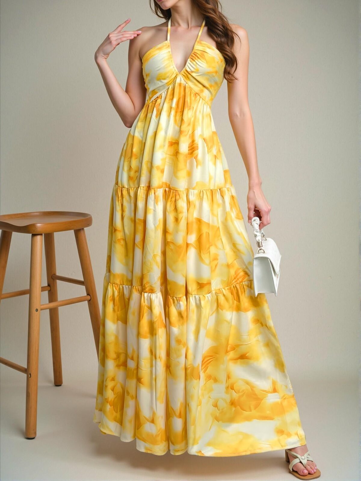 Elegant Multicolor Flowy Boho Dress for Beach Vacations, Romantic Dates, and Music Festivals—Perfect for Graduation, Birthday, and Spring Celebrations! Chic, Classy and Trendy Fashion Style to Dress to Impress. - Image 5