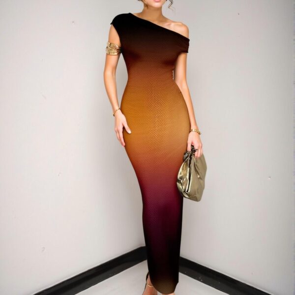 Elegant Multicolor Asymmetrical Ruched Bodycon Dress with Batwing Sleeves for Weddings, Beach Resort, and Graduation Celebrations – Chic, Classy and Trendy Fashion Style to Dress to Impress